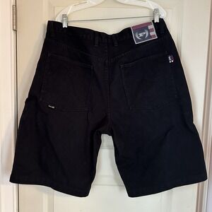 VTG Phat Farm Shorts Men's 36 Black Denim Baggy Jean Jorts Y2K 90s Baggy Cotton